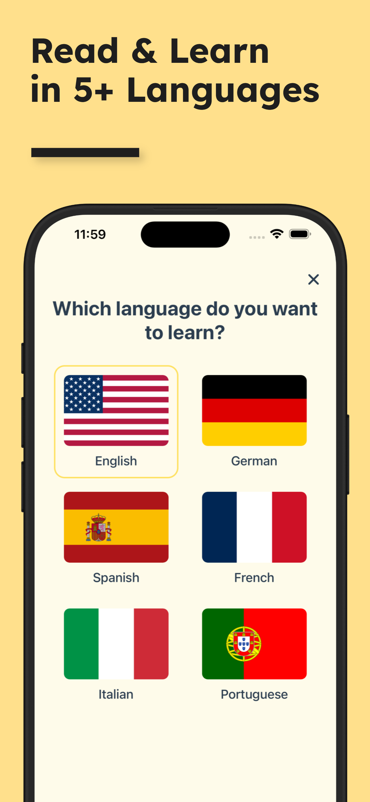 ReadYours App Screenshot - User profile